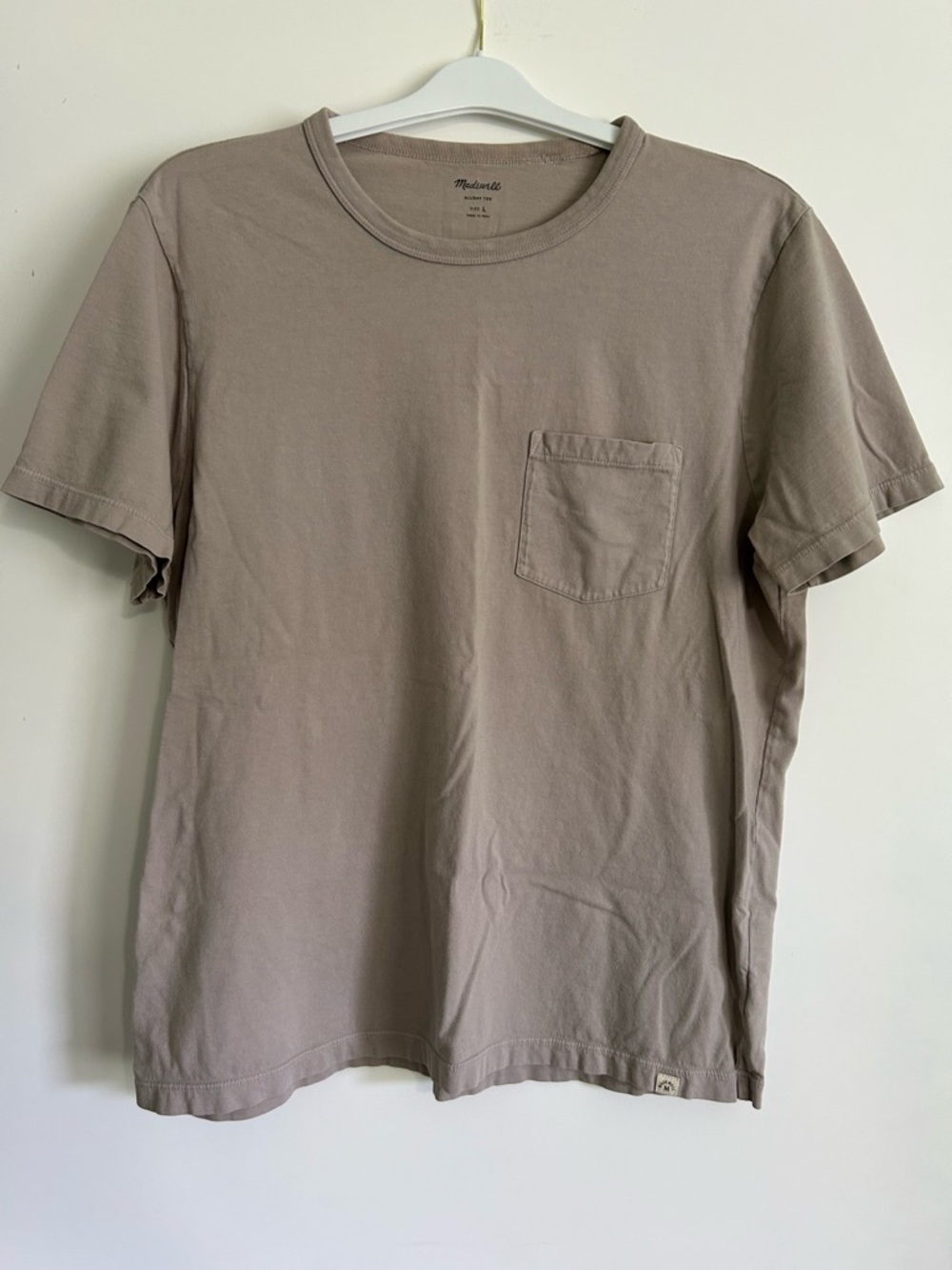 Madewell Pocket Crewneck T-Shirt - Taupe